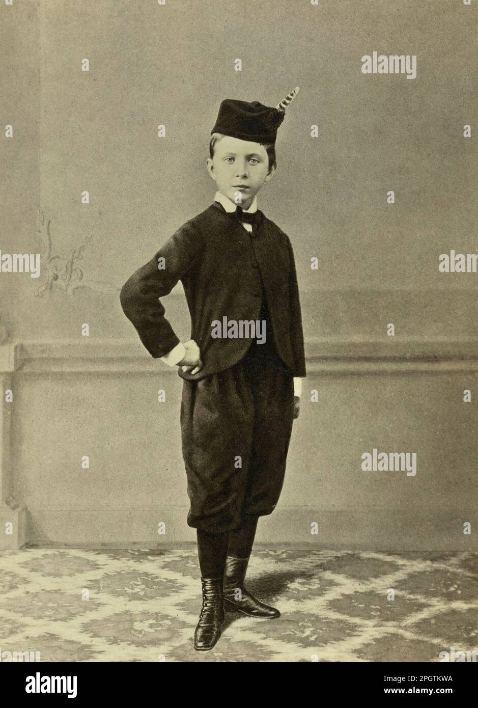 Prinz Imperial Eugène Louis Jean Joseph Bonaparte (1856-1879), ( Napoleon Eugène Louis Jean Joseph Bonaparte, Prinz Imperial, bekannt als Louis-Napoléon 3, geboren am 16. März 1856 in Paris und gestorben am 1. Juni 1879 im Zulu-Land (jetzt Südafrika), ist der einzige Sohn von Napoleon III. Kaiser der Franzosen und seiner Frau, Kaiserin Eugénie. ) Stockfoto