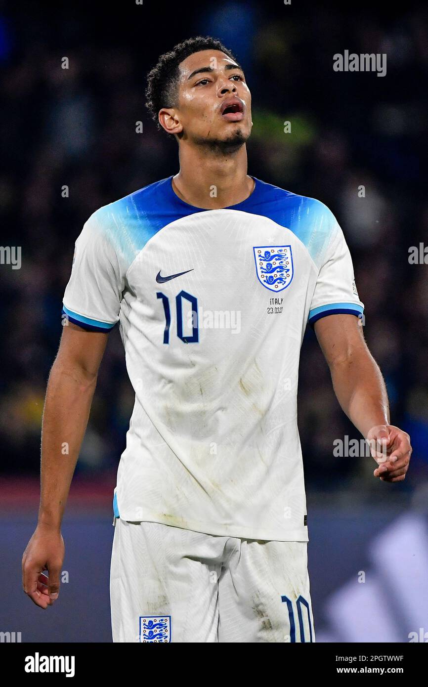 Jude Bellingham aus England während des Fußballspiels der UEFA EURO2024 European Championship Qualification Group C zwischen Italien und England bei Diego Arma Stockfoto