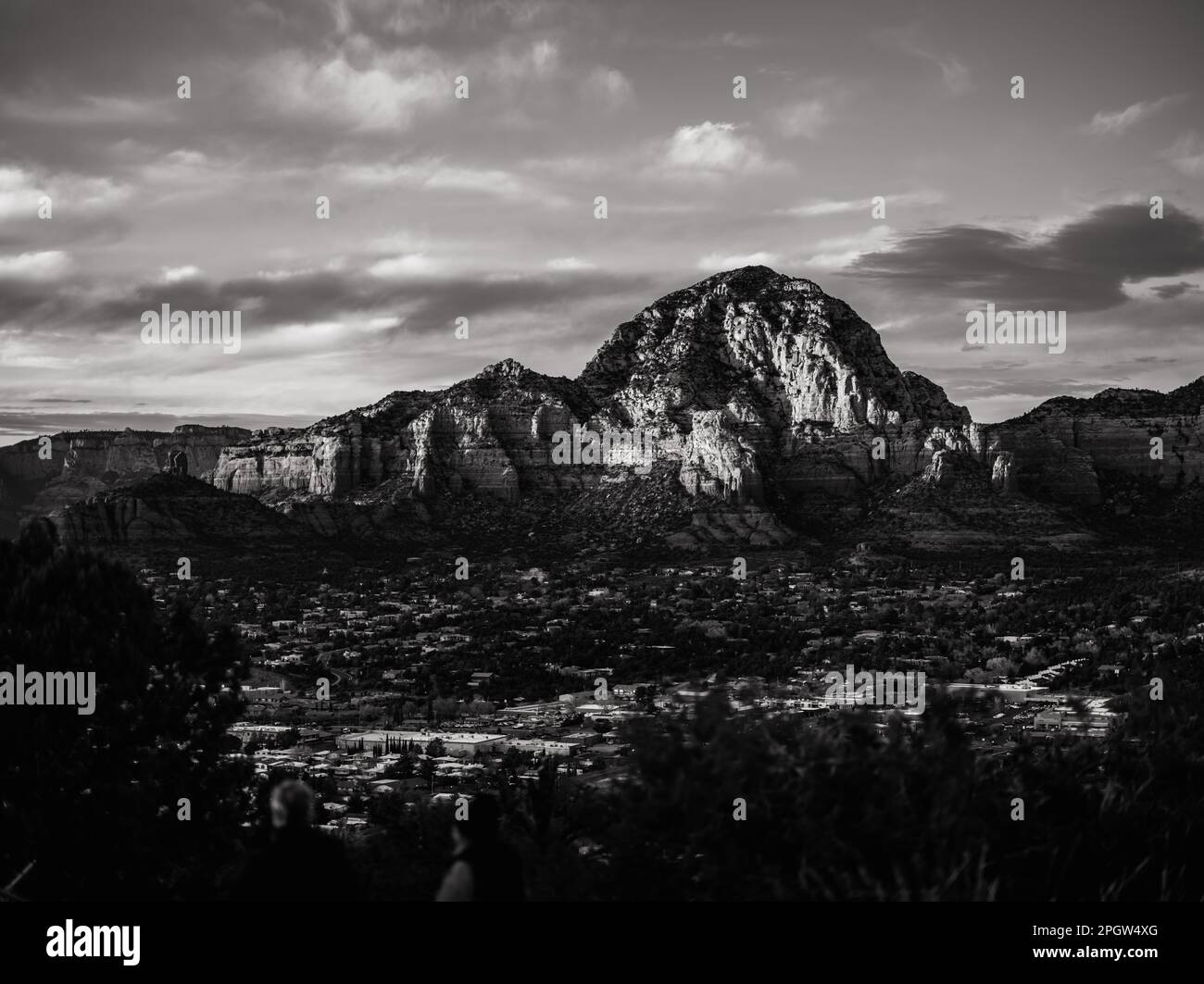 Bilder von Sedona, Arizona und den Bergen, für die die Stadt bekannt ist. Stockfoto