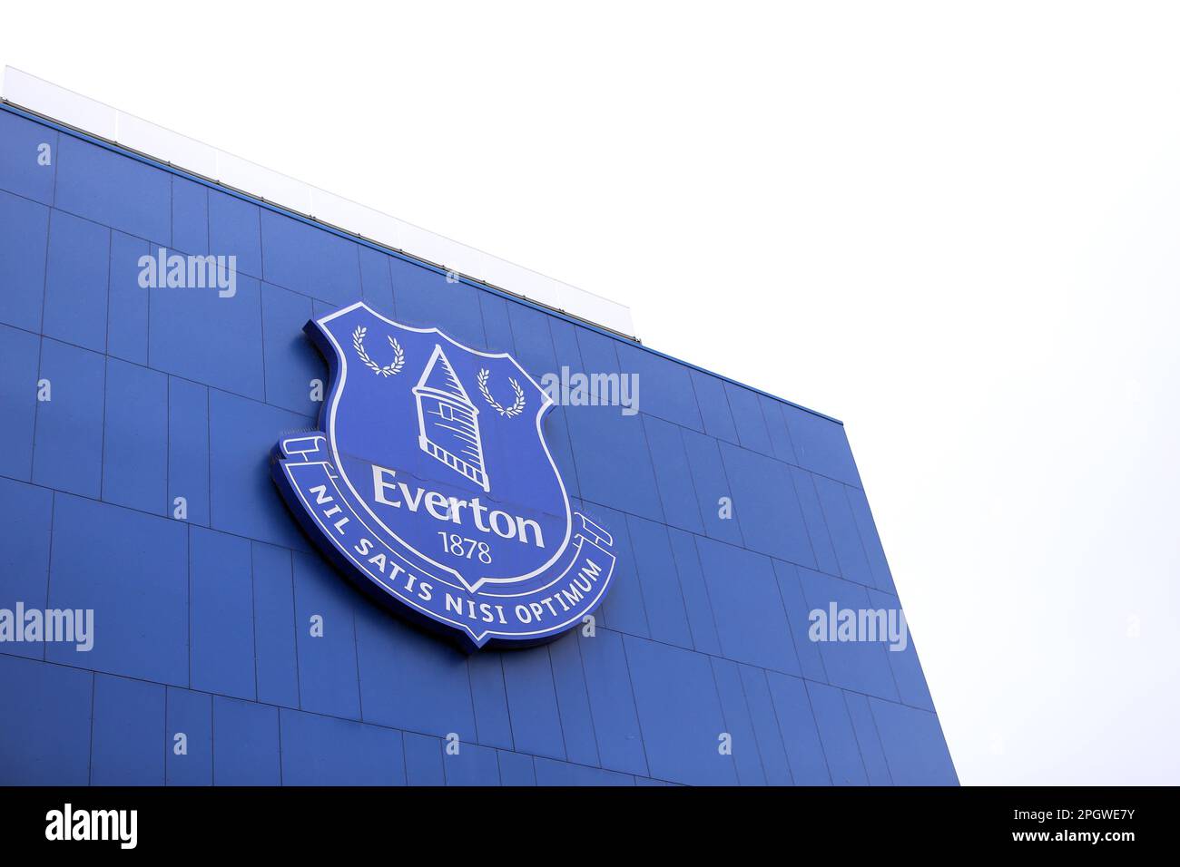 Aktenfoto vom 18.-09-2022 von Goodison Park, der Heimat von Everton, die wegen angeblicher Verstöße gegen die Rentabilitäts- und Nachhaltigkeitsregeln der Premier League an eine unabhängige kommission verwiesen wurden, hat das Gouverneursgremium angekündigt.Ausgabedatum: Freitag, 24. März 2023. Stockfoto