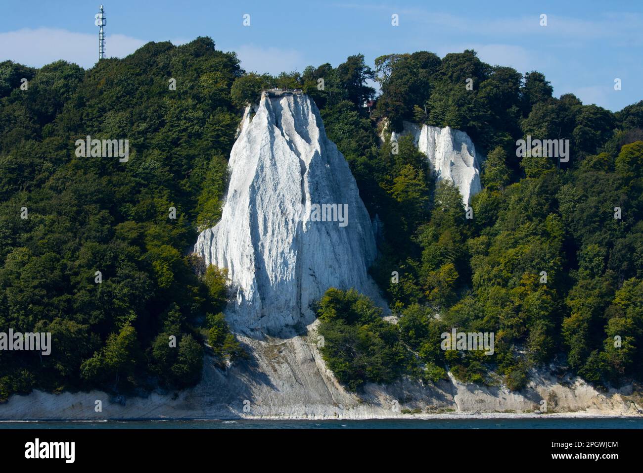 Klippen im Jasmund-Nationalpark auf der Insel Rügen in Deutschland Stockfoto