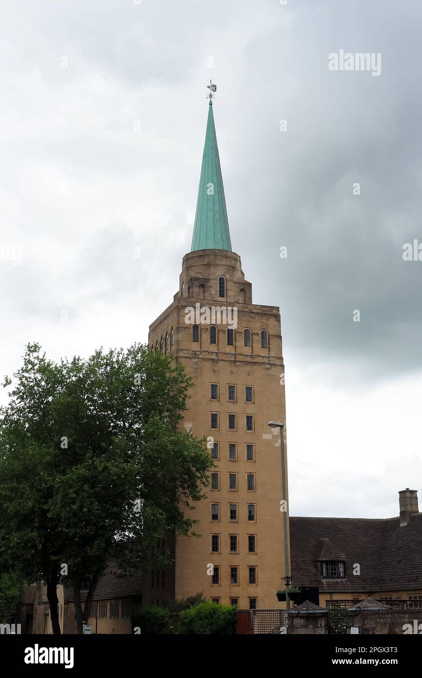 Library Tower, Nuffield College, Oxford, Anglia, Vereinigtes Königreich Europa Stockfoto