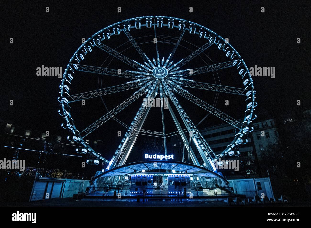 Riesenrad von Budapest, Ungarn Stockfoto
