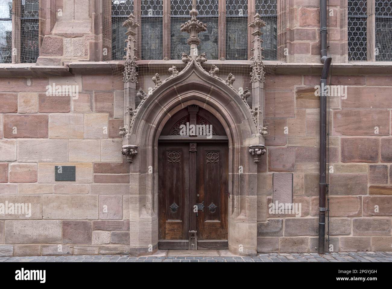 Pfarrhaus der Lorenzkirche, Nürnberg, Mittelfrankreich, Bayern, Deutschland Stockfoto