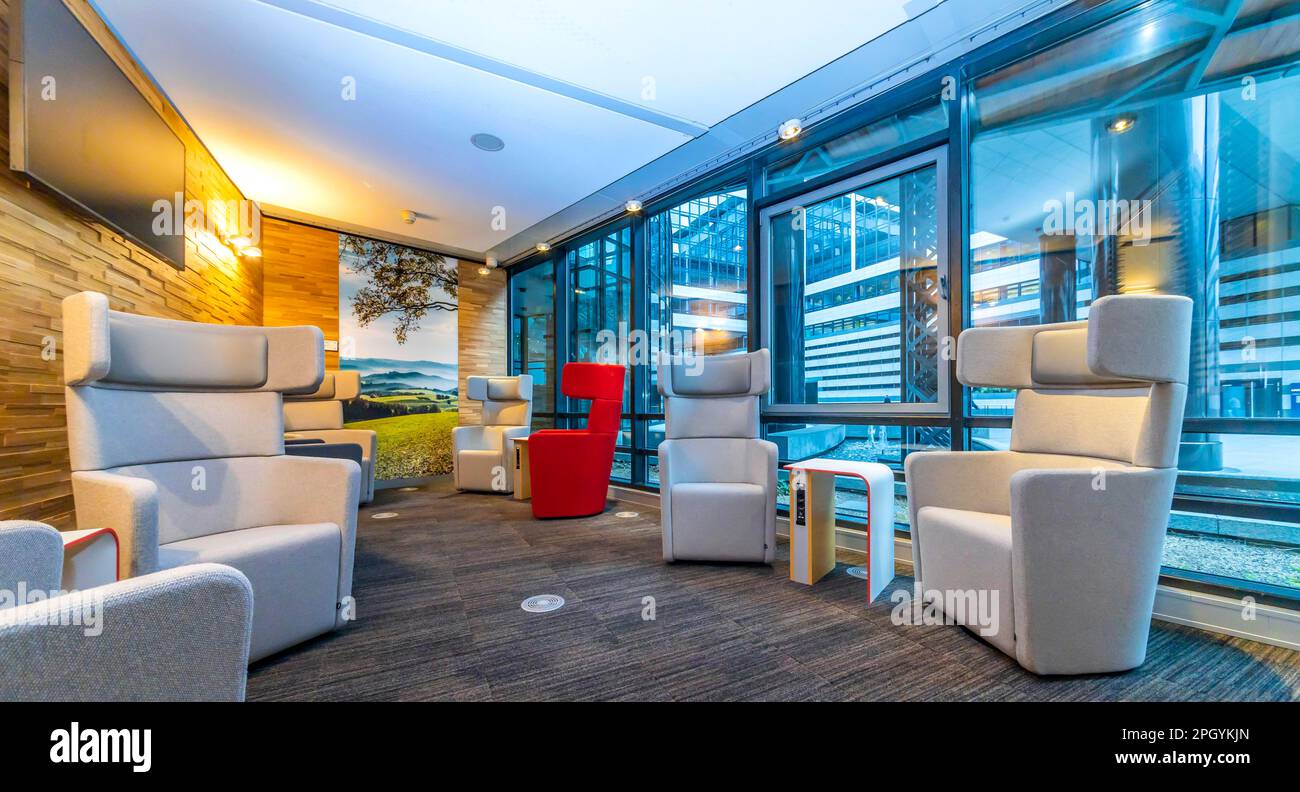 Deutsche Bahn DB Lounge, neues Design, Stuttgart Baden-Württemberg, Deutschland Stockfoto