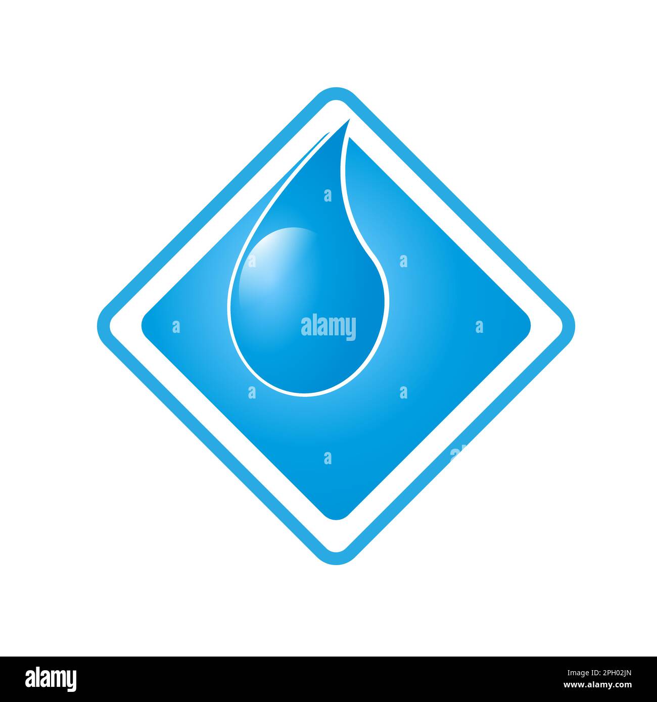 Konzept der Wassereinsparung und -Einsparung gegen Dürre. Wasserknappheit und Krisenkonzept. Vector-Logo Stock Vektor