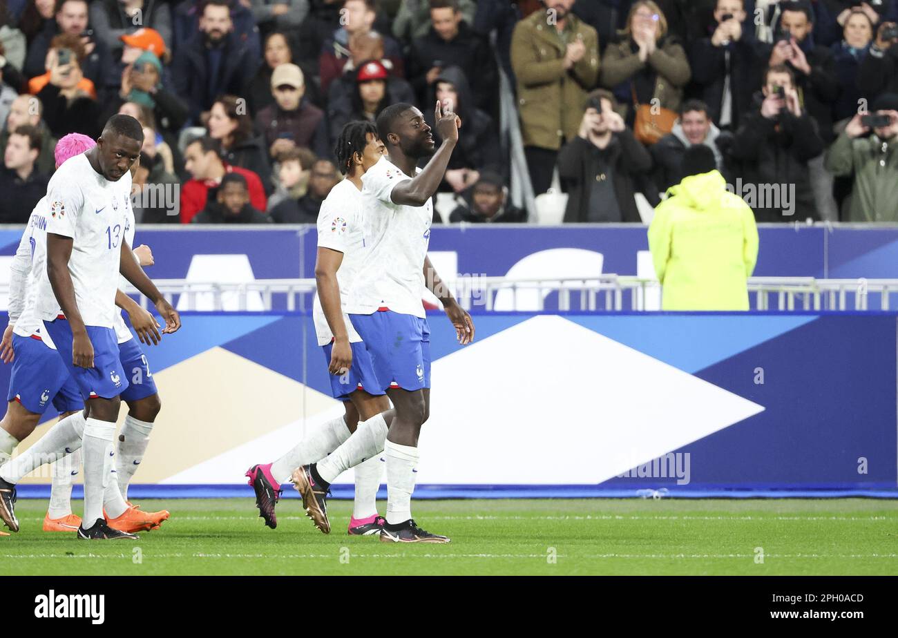 Dayot Upamecano Aus Frankreich Feiert Sein Tor Beim UEFA Euro 2024, Den ...