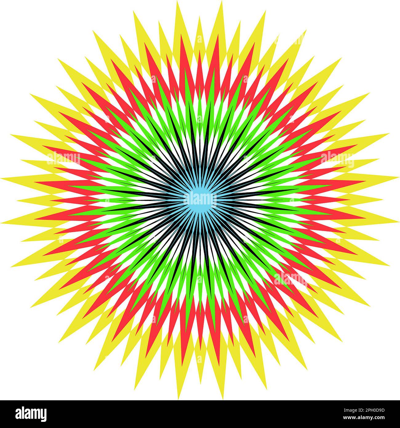 Abstrakter Kaleidoskop-Hintergrund. Mehrfarbige Kaleidoskop-Textur Stockfoto