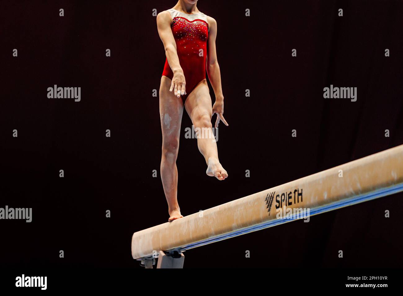 Turnerin, die Sport macht, Spieth, Sommersportspiele Stockfoto