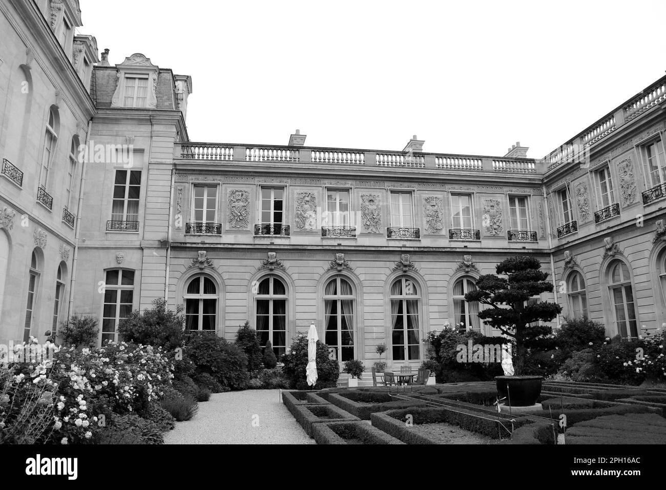 Der Garten des Palastes Elysées, Residenz der französischen Präsidenten, Mai 2014 31. Stockfoto