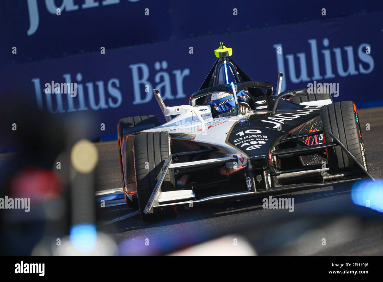 SÃO PAULO, SP - 25.03.2023: FORMULA E TREINO CLASSIFICAT'RIO - SEBASTIAN BUEMI. Qualifizierung der Ausbildung zur Festlegung des Ausgangsnetzes des E-prix Julius Baer São Paulo (Foto: César Cruz/Fotoarena) Stockfoto