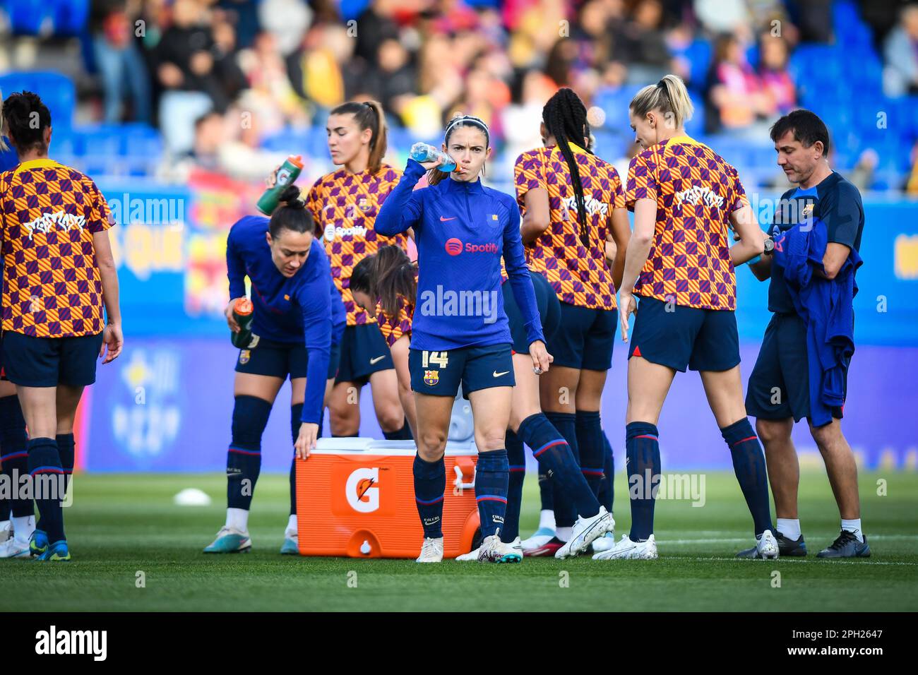 Barcelona, Spanien. 25. März 2023. Aitana Bonmati (FC Barcelona FEM) während eines Spiels der Liga F zwischen dem FC Barcelona Femeni und Real Madrid FEM am 25. März 2023 im Estadi Johan Cruyff in Barcelona, Spanien. (Foto/Felipe Mondino) Kredit: Unabhängige Fotoagentur/Alamy Live News Stockfoto