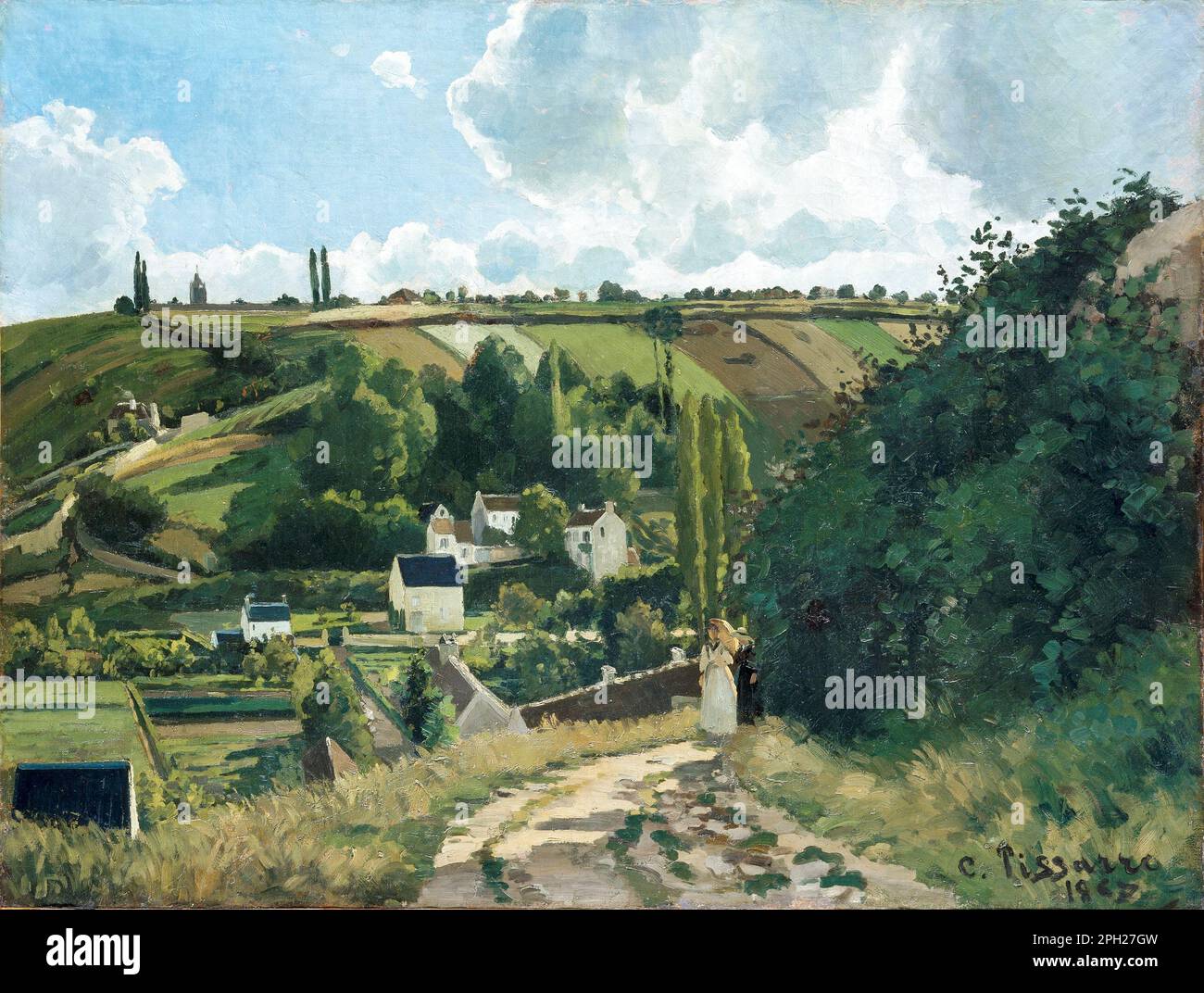 Jalais Hill, Pontoise (1867) von Camille Pissarro. Stockfoto