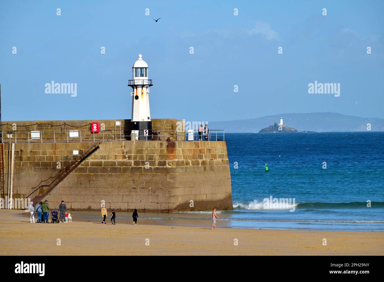 Sonniges St. Ives im Oktober Stockfoto