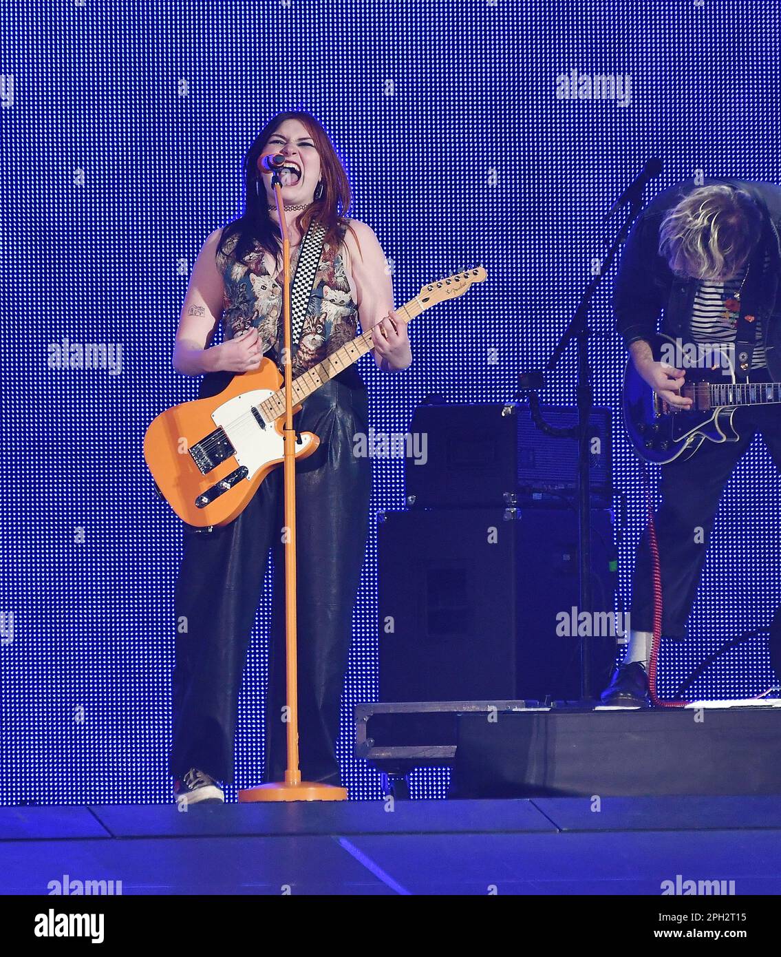 Las Vegas, USA. 24. März 2023. LAS VEGAS, NEVADA - 24. MÄRZ: (Nur redaktionelle Verwendung) Gayle tritt auf der Bühne während der „Taylor Swift | The Eras Tour“ im Allegiant Stadium am 24. März 2023 in Las Vegas, Nevada. Foto: Casey Flanigan/imageSPACE/Sipa USA Kredit: SIPA USA/Alamy Live News Stockfoto