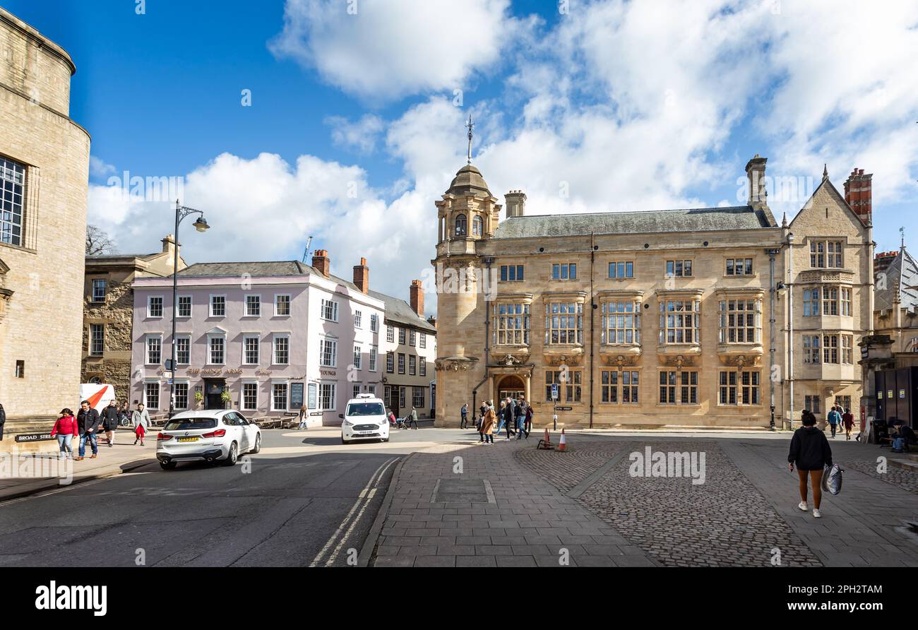 Das Old Indian Institue Building in Broad Street, Oxford, Oxfordshire, UK, am 25. März 2023 Stockfoto