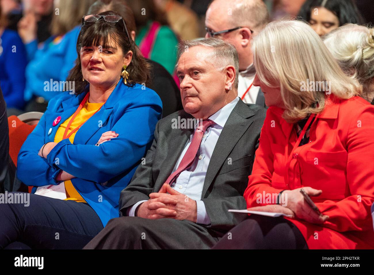 Cork, Irland. 25. März 2023. Die 72. Labour-Party-Konferenz findet heute im Silver Springs Hotel in Cork statt. Brendan Howlin, Labour Party TD, nahm an der Konferenz Teil, um Ivana Baciks Grundsatzrede zu hören. Kredit: AG News/Alamy Live News Stockfoto
