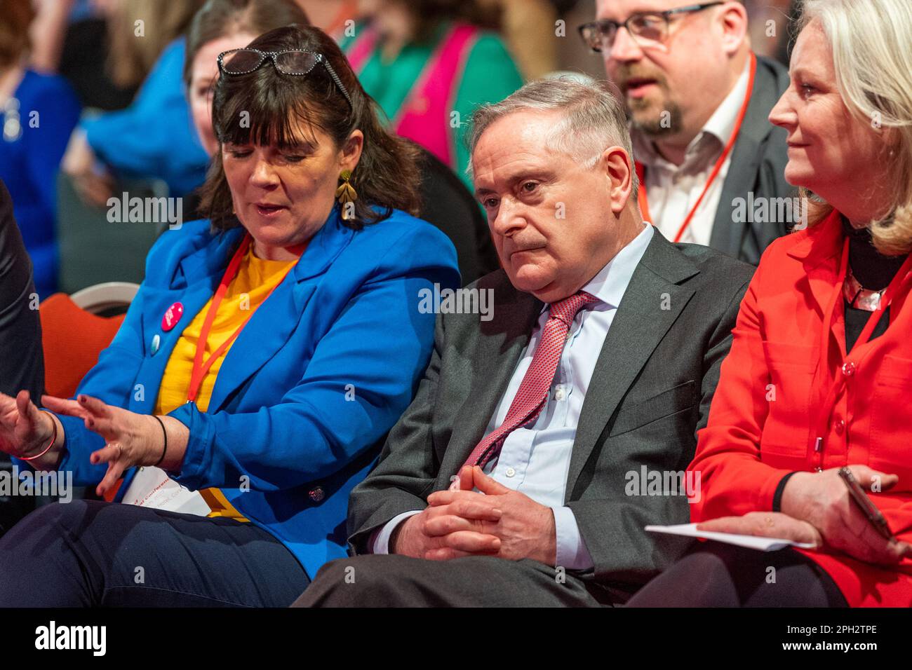 Cork, Irland. 25. März 2023. Die 72. Labour-Party-Konferenz findet heute im Silver Springs Hotel in Cork statt. Brendan Howlin, Labour Party TD, nahm an der Konferenz Teil, um Ivana Baciks Grundsatzrede zu hören. Kredit: AG News/Alamy Live News Stockfoto