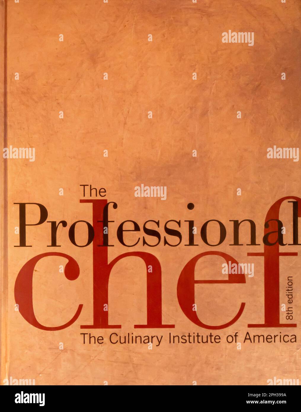 Das Buch des professionellen Küchenchefs vom Culinary Institute of America Stockfoto