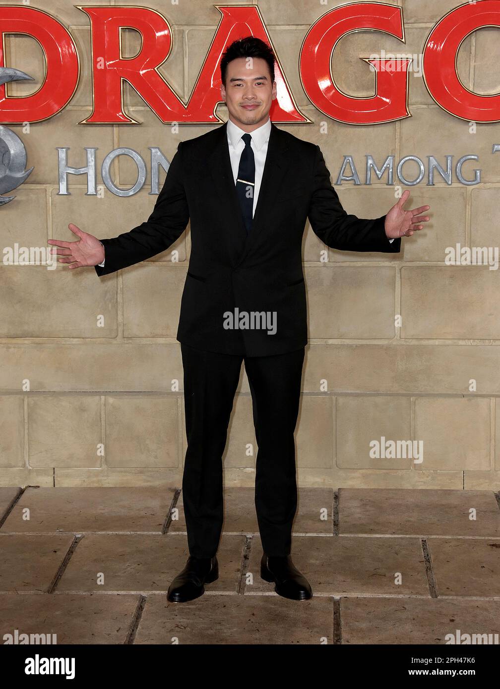 23. März 2023 - London, England, Großbritannien - Jason Wong nimmt an der Veranstaltung Dungeons & Dragons: Honour among Thieves UK Premiere, Cineworld Leicester Square Teil Stockfoto