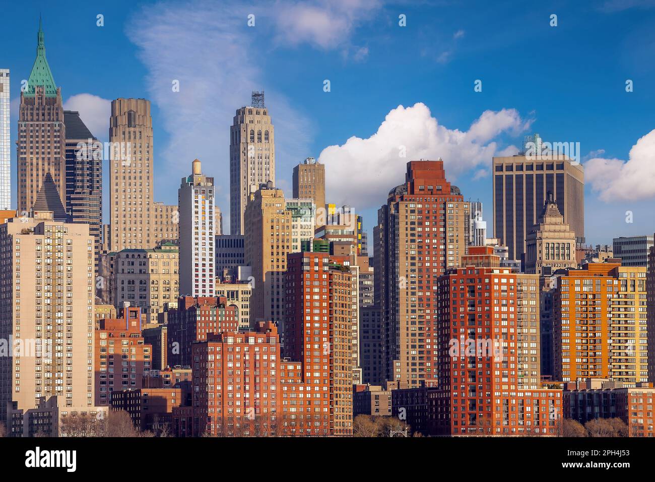 New York – New Jersey in den USA – die Skyline von Manhattan Stockfoto