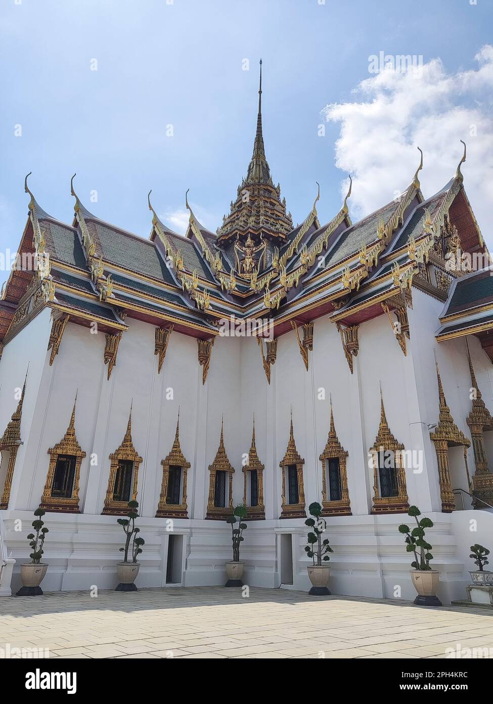 Dusit Maha Prasat Hall in der Gegend von Wat Phra Kaew, oder Tempel des Emeral Buddha, Bangkok Stockfoto