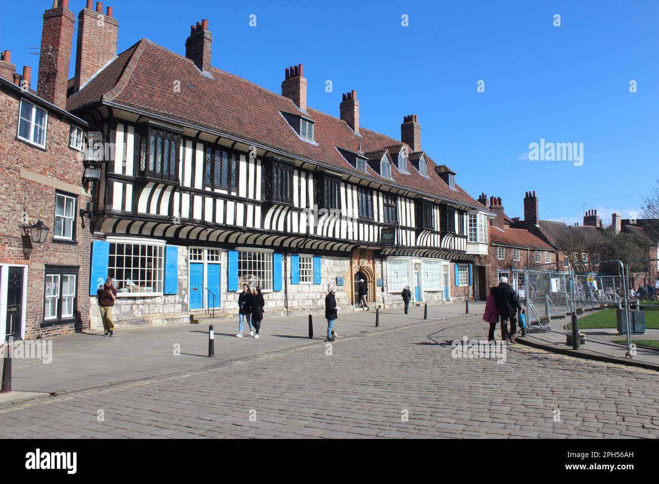 York ist eine Kathedrale in North Yorkshire England. Mit zwei Flüssen, Ouse und Foss Stockfoto