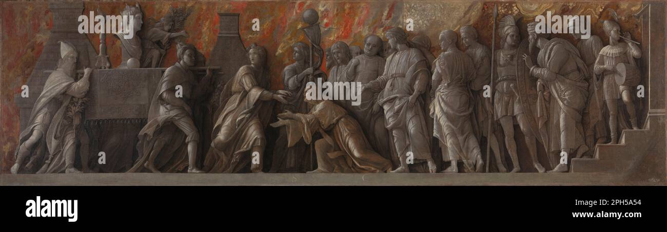 introduzione del culto di cibele a roma zwischen 1505 und 1506 von Andrea Mantegna Stockfoto