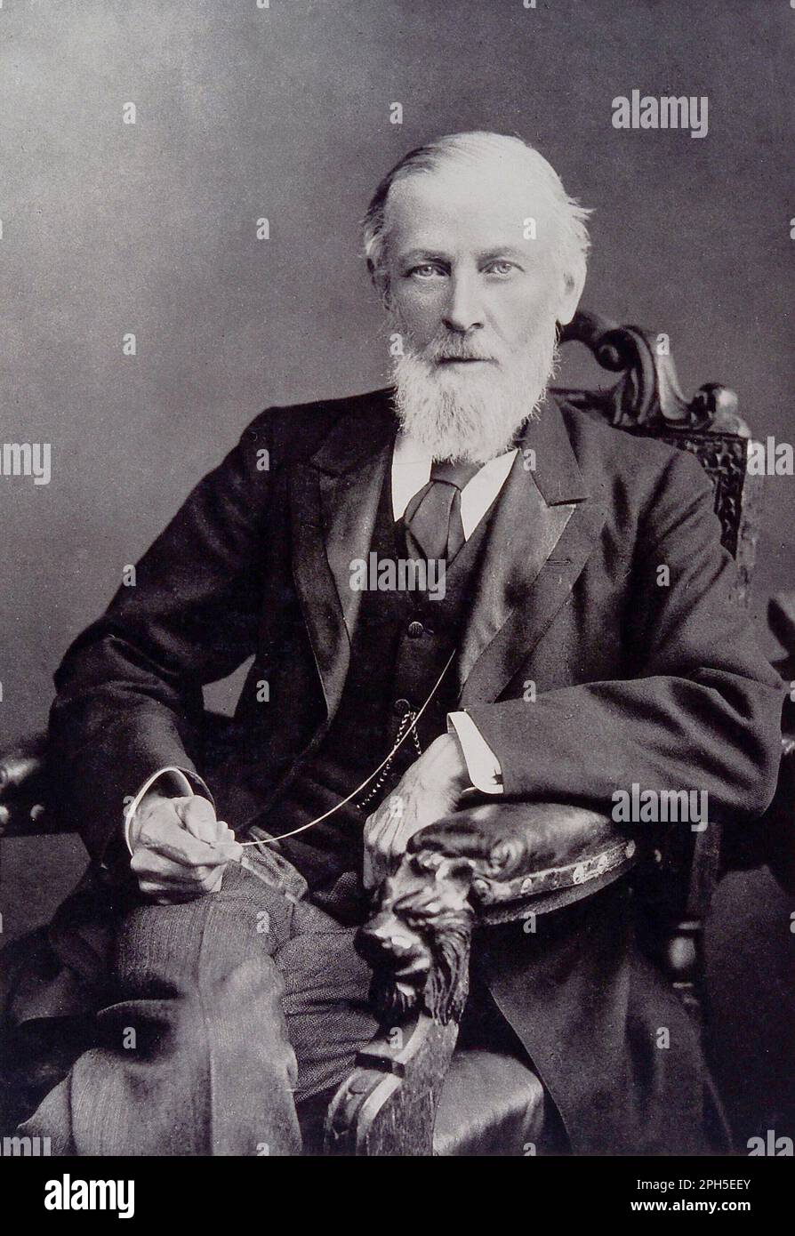 Sir William Richard Gowers Portrait, 1845-1915, war britischer Neurologe, Jahrgangsfoto c1900 Stockfoto