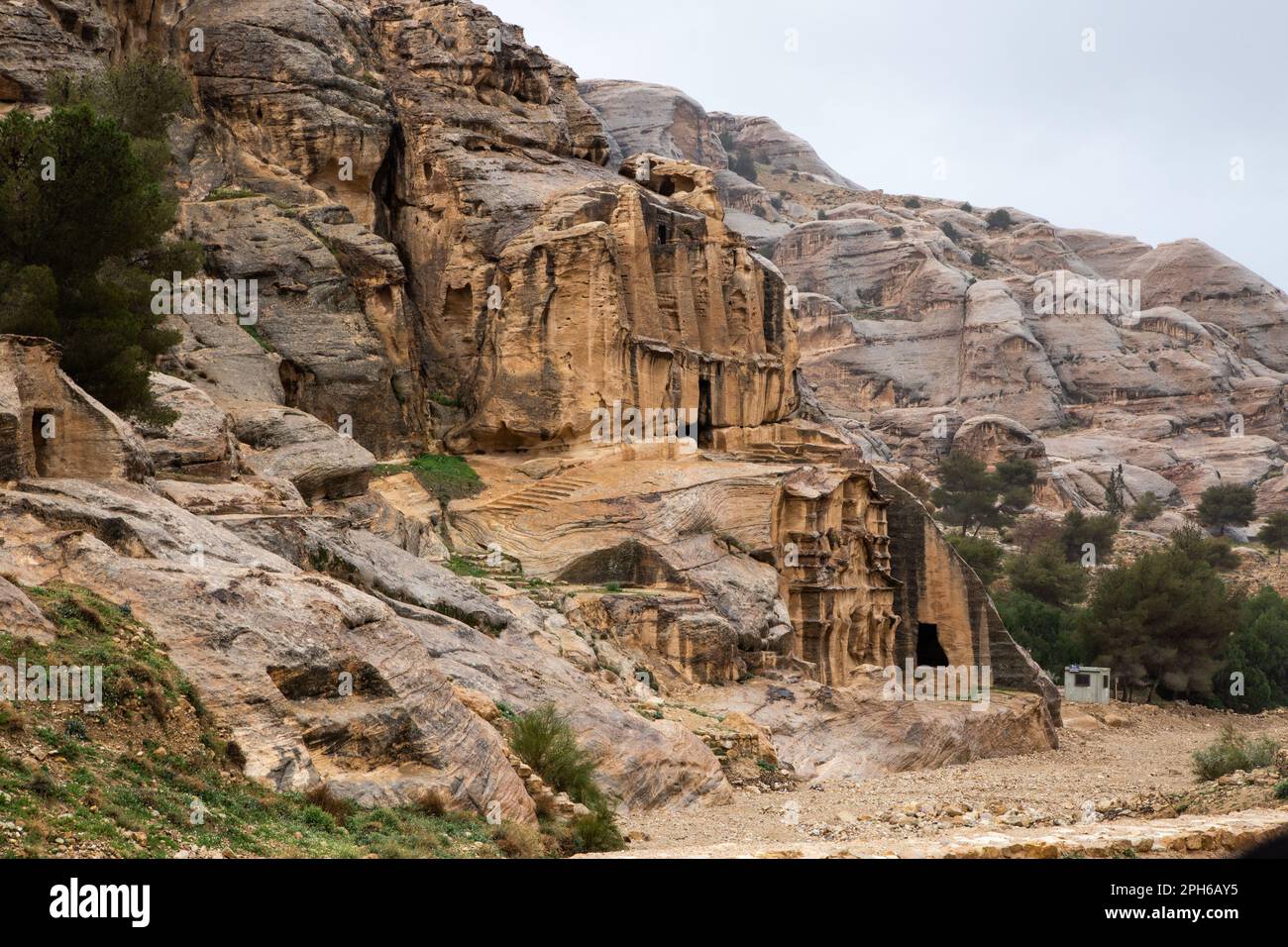 Das Treasury Building in Petra Jordan Stockfoto