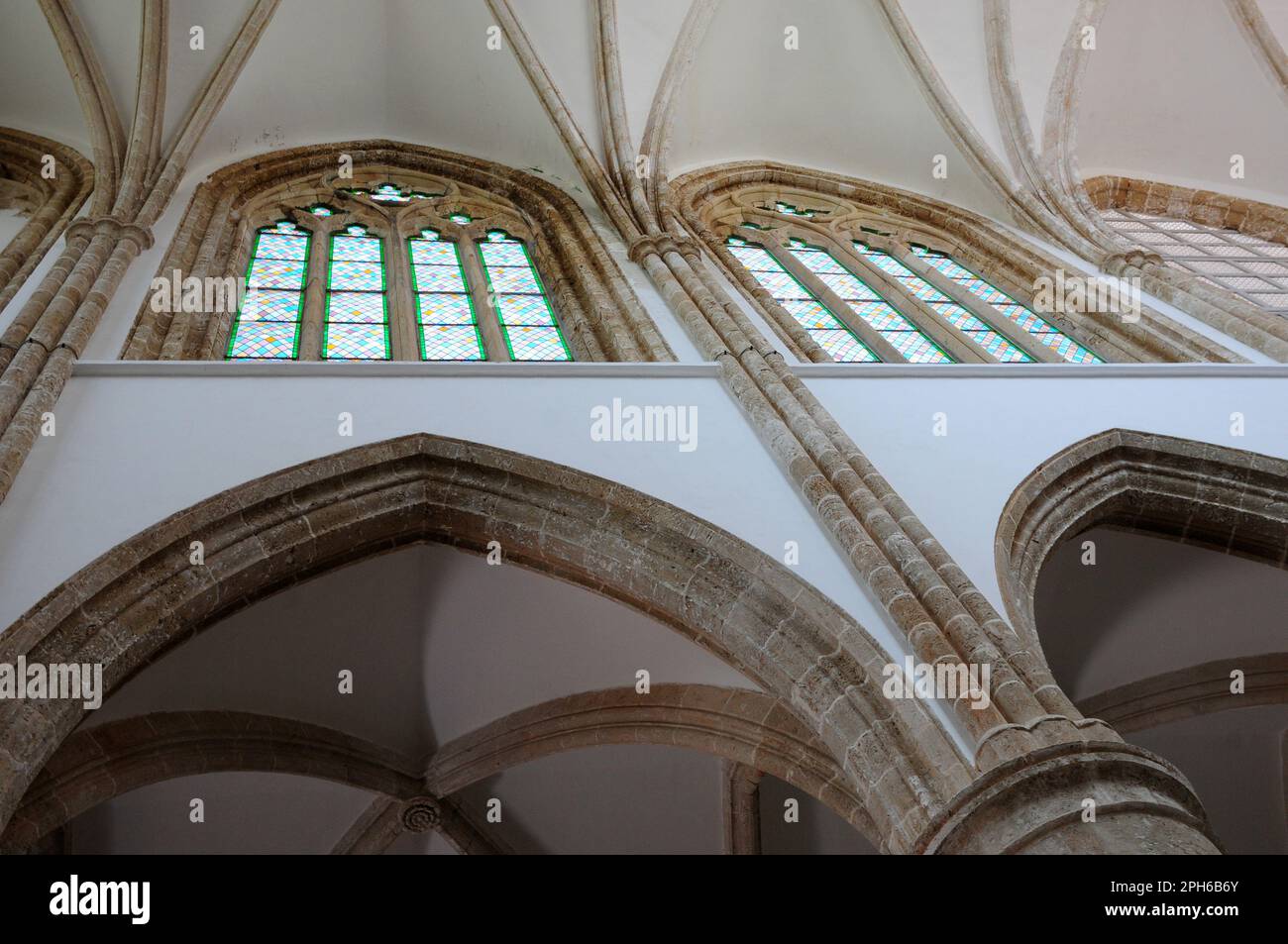 Lala Mustafa Pascha Moschee - Famagusta (St. Nikolaus Kathedrale) - ZYPERN Stockfoto