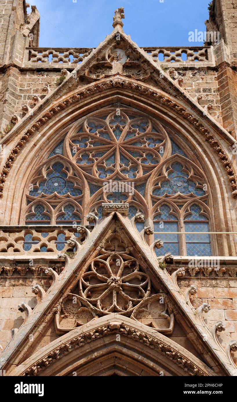 Lala Mustafa Pascha Moschee - Famagusta (St. Nikolaus Kathedrale) - ZYPERN Stockfoto