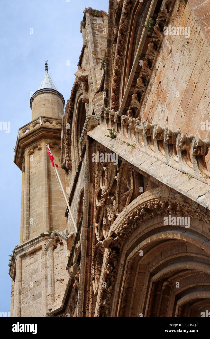 Lala Mustafa Pascha Moschee - Famagusta (St. Nikolaus Kathedrale) - ZYPERN Stockfoto