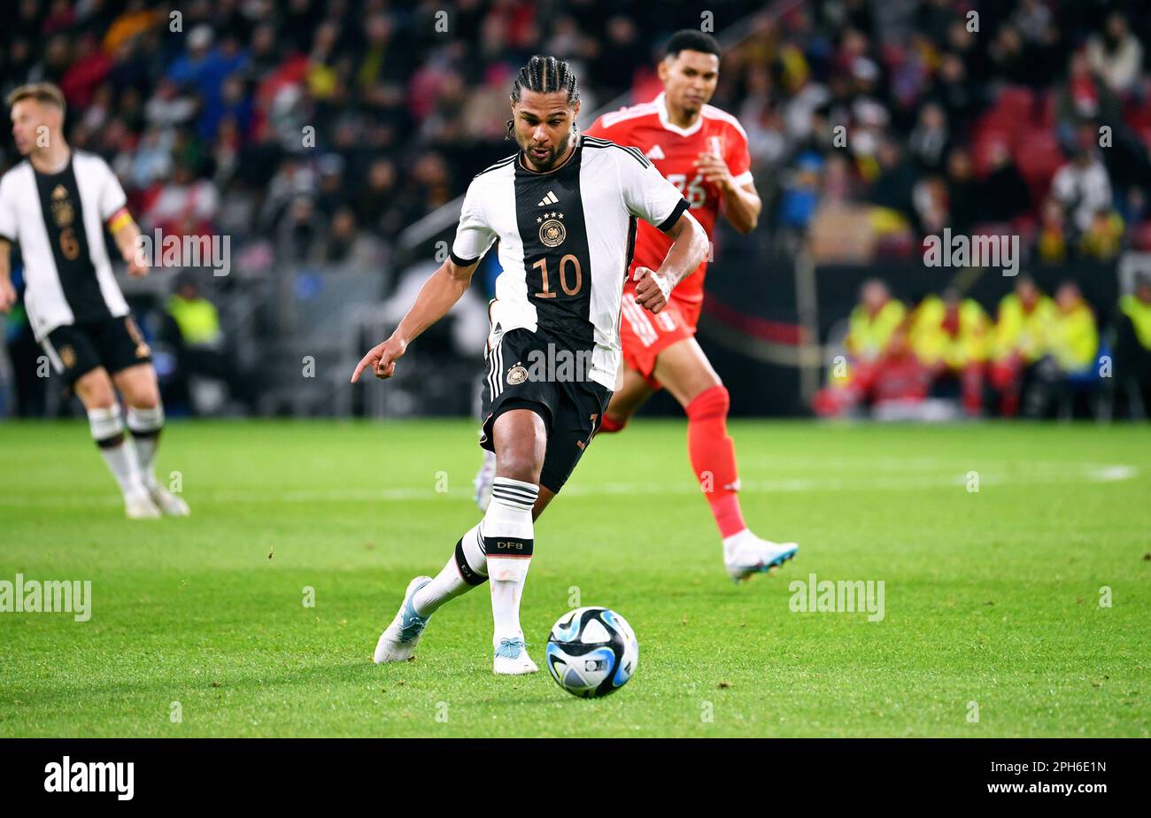 Fußballnationalmannschaft, internationales Spiel, Mewa-Arena Mainz: Deutschland gegen Peru; Serge Gnabry (GER) Stockfoto
