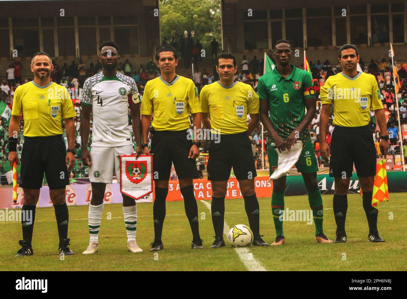 Nigerias Spiel „Super Eagles vs Guinea Bissau“ während der Qualifizierungen des Africa Cup of Nations (AFCON) 2023 im Abuja Stadium, Abuja, Nigeria. Stockfoto