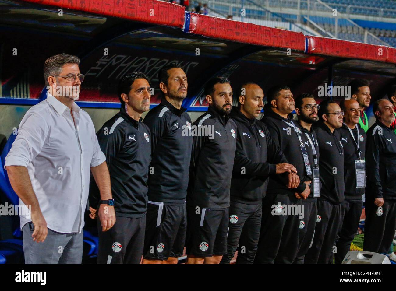 Die Qualifikation des Africa Cup of Nations 2023 zwischen Ägypten und Malawi im Cairo International Stadium, Kairo, Ägypten. Stockfoto