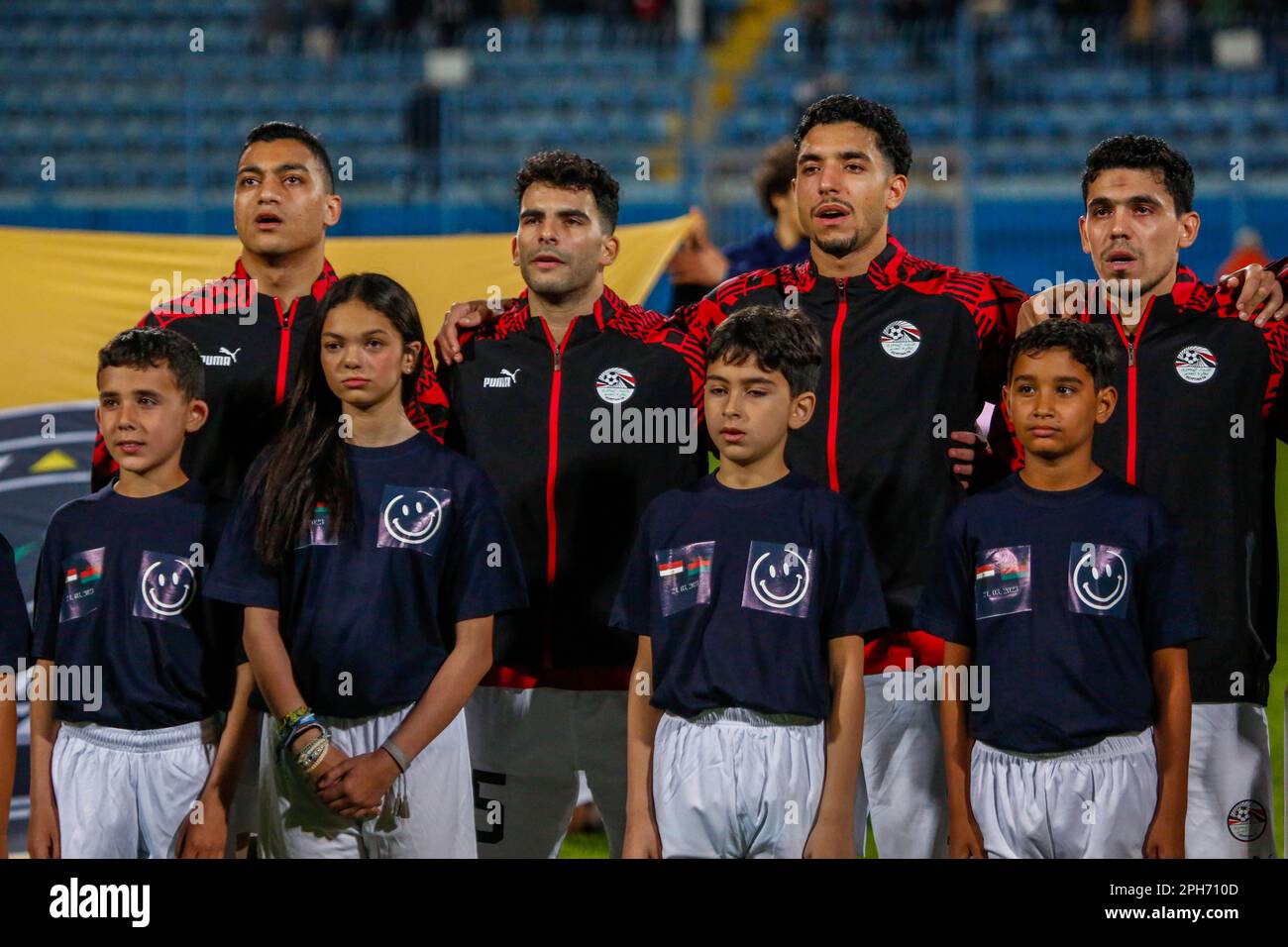 Die Qualifikation des Africa Cup of Nations 2023 zwischen Ägypten und Malawi im Cairo International Stadium, Kairo, Ägypten. Stockfoto