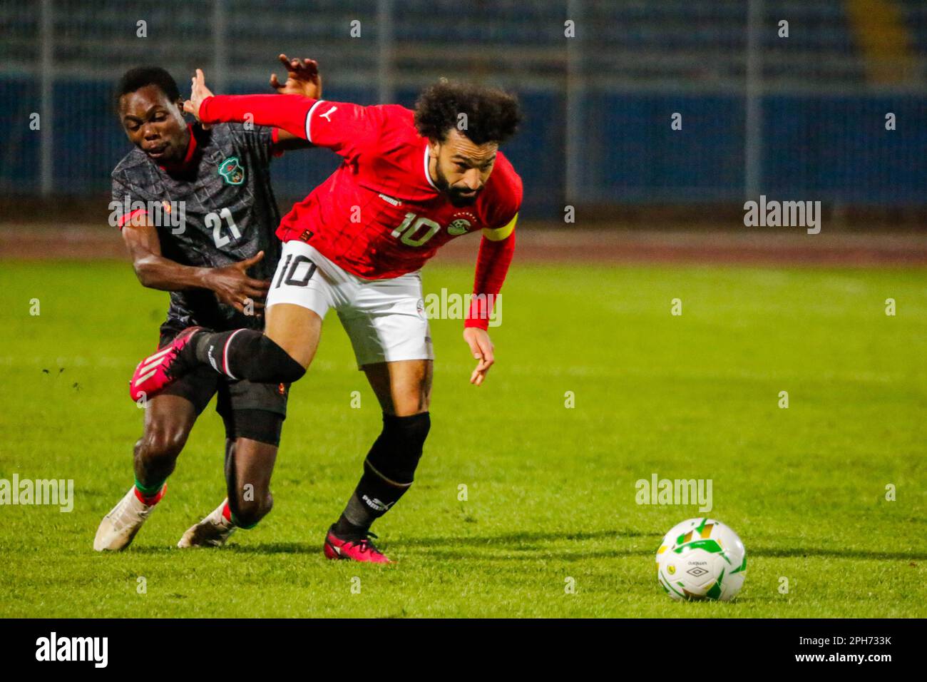 Die Qualifikation des Africa Cup of Nations 2023 zwischen Ägypten und Malawi im Cairo International Stadium, Kairo, Ägypten. Stockfoto