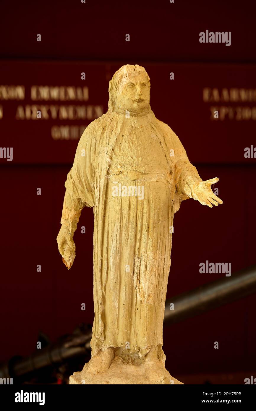 Statue des griechischen Unabhängigkeitshelden Rigas Fereos Stockfoto