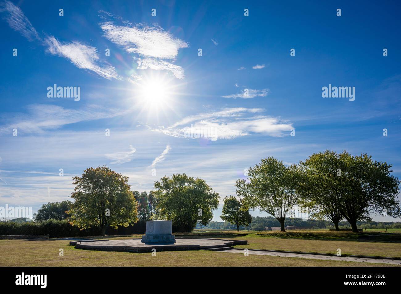 Hill 62 (Sanctuary Wood) Canadian Memorial Stockfoto
