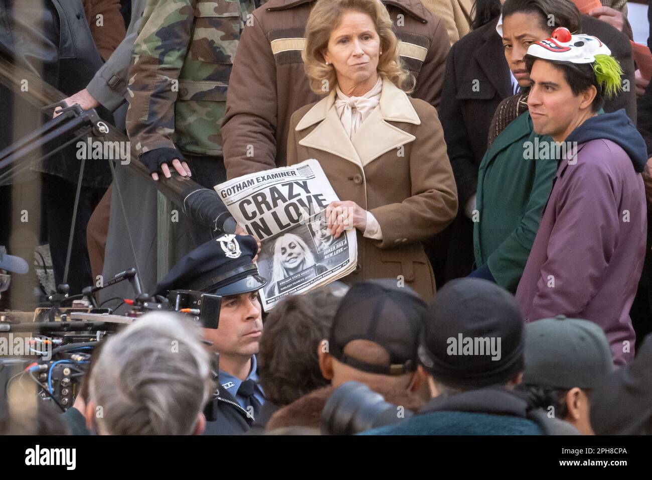 New York, Usa. 26. März 2023. Allgemeiner Blick auf das Filmset des "Joker: Folie a Deux" vom New York County Supreme Court in New York City. Kredit: SOPA Images Limited/Alamy Live News Stockfoto