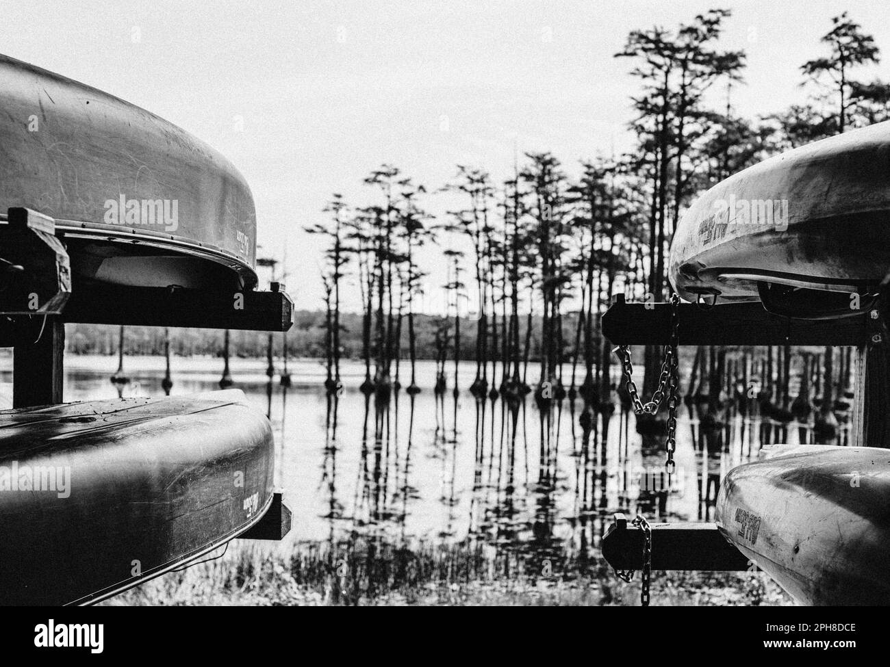 Boote auf dem Wasser-South Carolina Stockfoto
