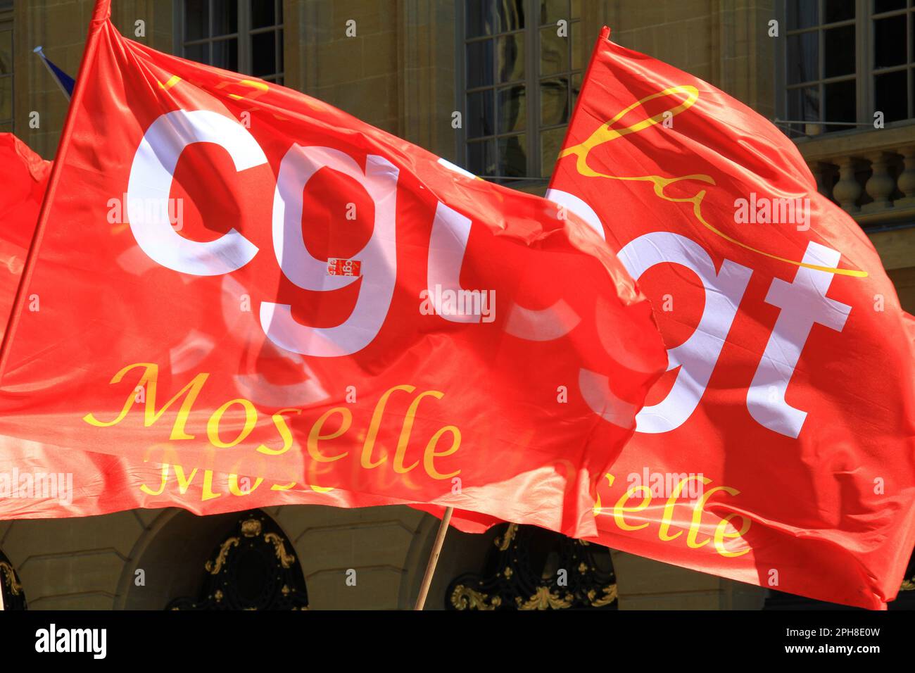 FRANKREICH. MOSELLE (57) CGT MINER'S UNION Stockfoto