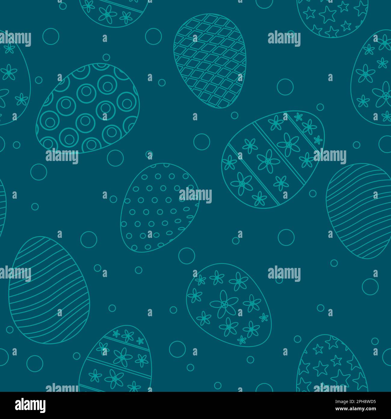 Easter Nahtloses Muster Eier festliches Hintergrunddesign Stock Vektor