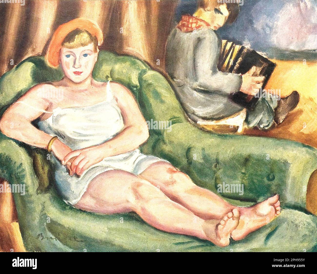 Heinrich Brüne - Der Blonde Marcel. Aus dem Kunst- und Literaturmagazin "Jugend", Ausgabe Nr. 47:1929 Stockfoto