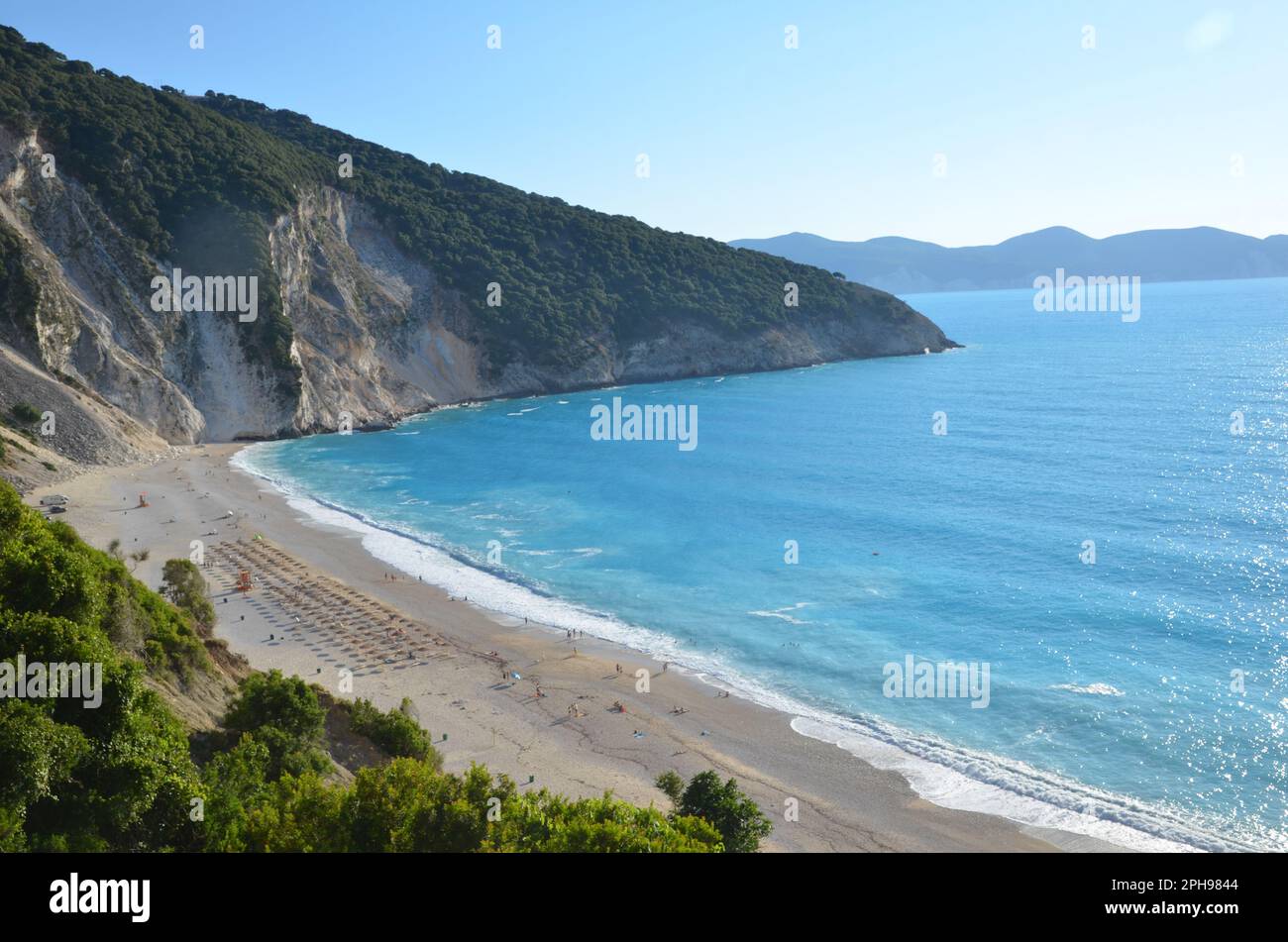 Griechenland, Ionisches Meer, Kefalonia Island Famous Beaches (XSI, Petanoi, Myrtos) Stockfoto
