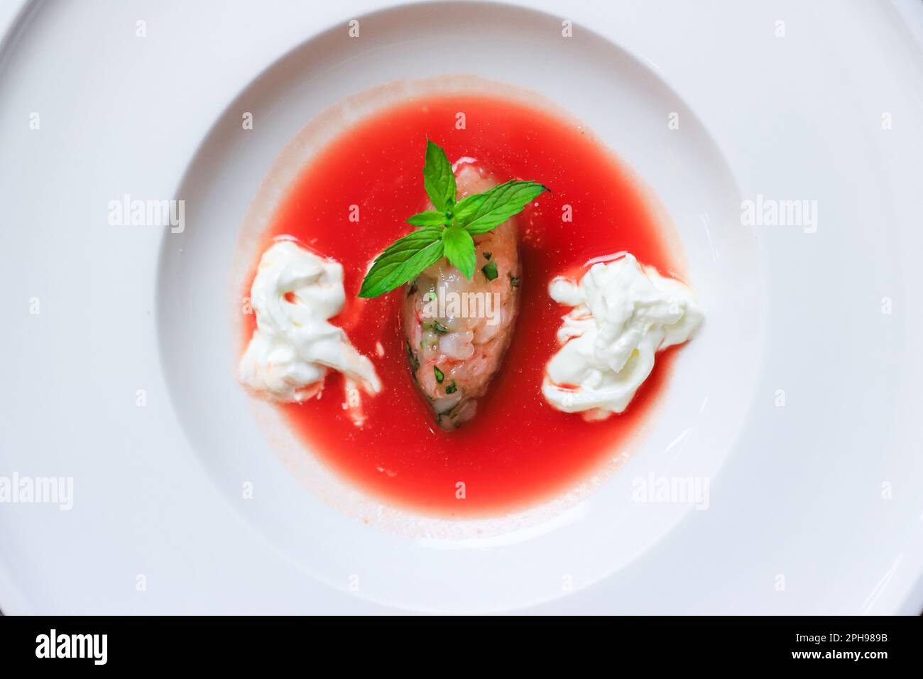 Fischteller italienische Küche Stockfoto