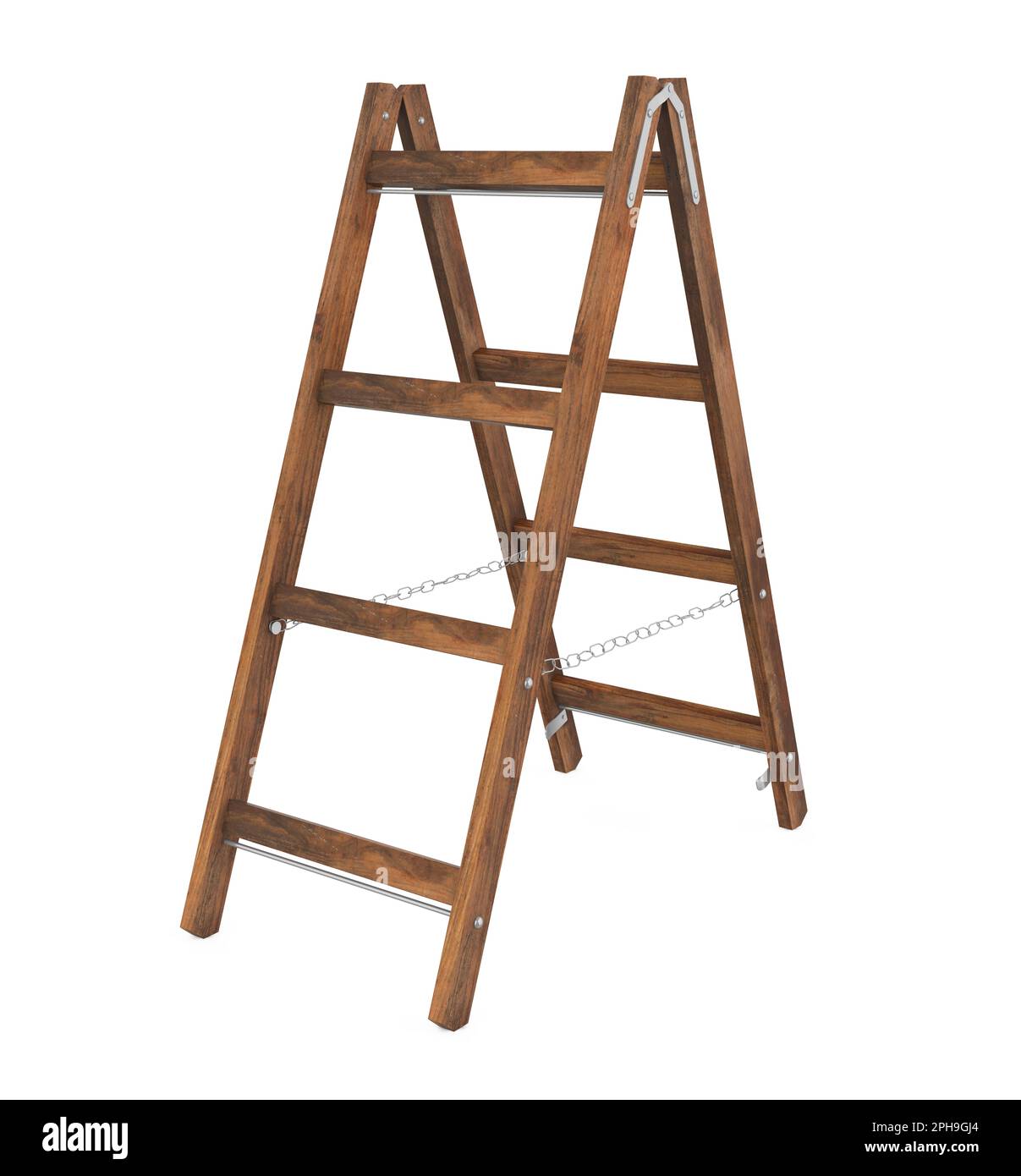 Leiter isoliert Stockfoto