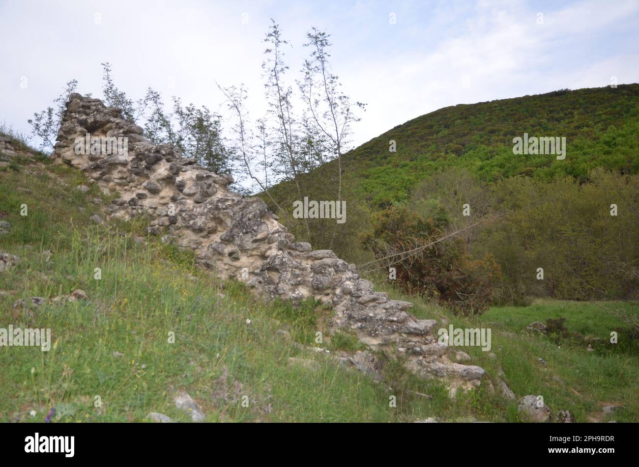 Griechenland, Thessalien, Larisa, Elassona_Flampouro Village_Old Watermill Area Stockfoto