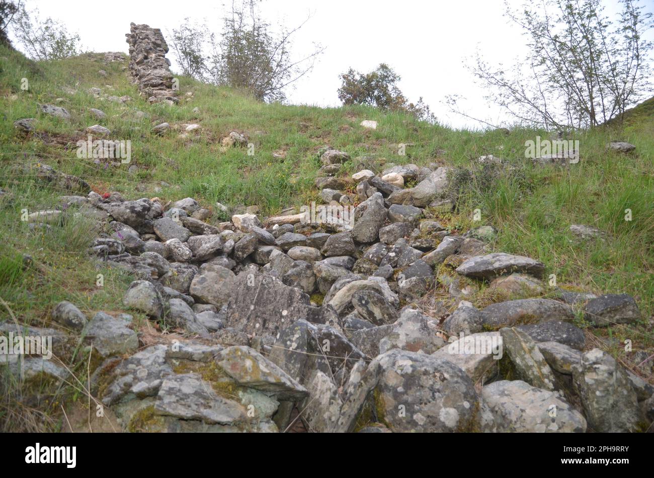 Griechenland, Thessalien, Larisa, Elassona_Flampouro Village_Old Watermill Area Stockfoto
